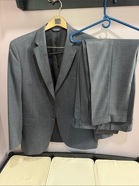Jos. A. Bank Gray Pinstripe Two-Piece Suit